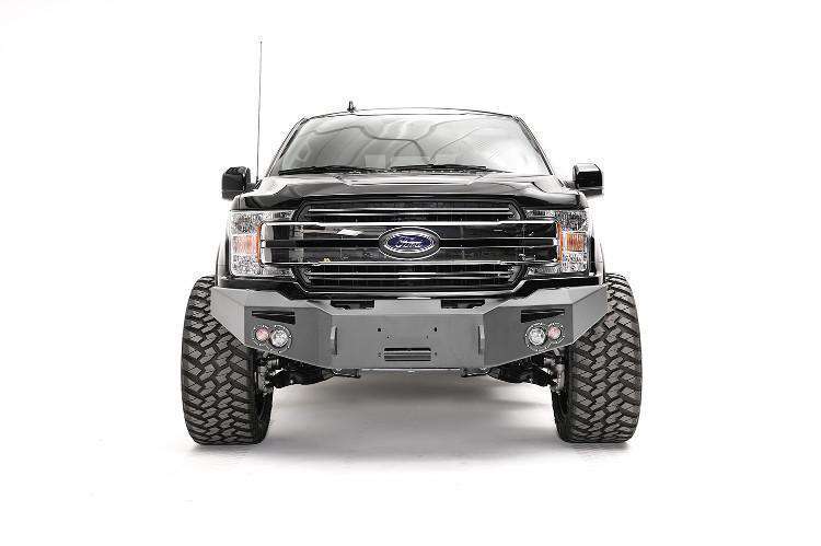 Fab Fours FF18-H4551-1 Ford F150 2018-2020 Premium Front Bumper Winch Ready No Guard-BumperStock