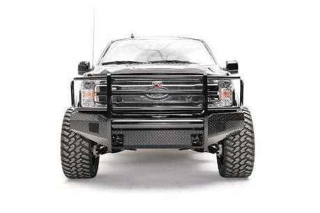 Fab Fours FF18-K4560-1 Ford F150 2018-2020 Black Steel Front Bumper Full Guard-BumperStock