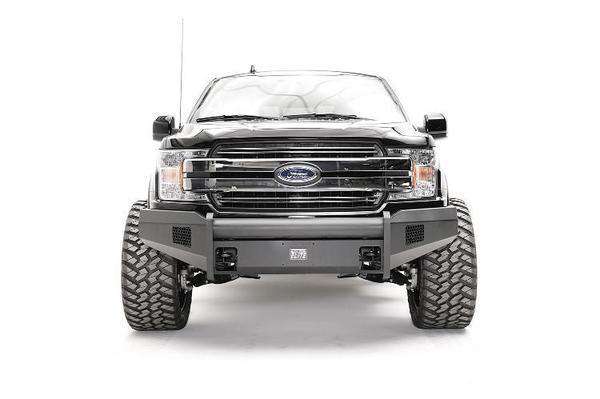 Fab Fours FF18-R4561-1 Ford F150 2018-2020 Black Steel Elite Front Bumper No Guard-BumperStock