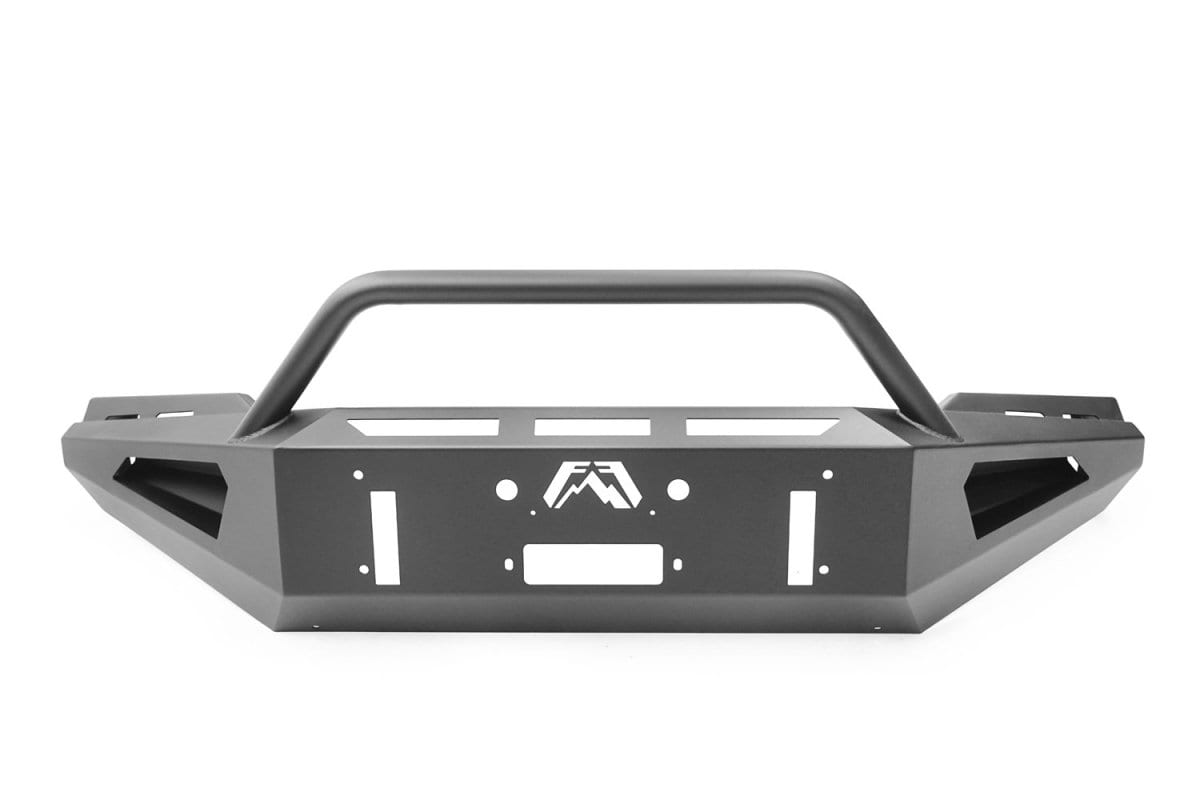 Fab Fours FF18-RS4562-1 Ford F150 2018-2020 Red Steel Winch Front Bumper Pre-Runner Guard - BumperStock