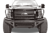 Fab Fours FS08-S1960-1 Ford F250/F350/F450/F550 Super Duty 2008-2010 Black Steel Front Bumper Full Guard-BumperStock