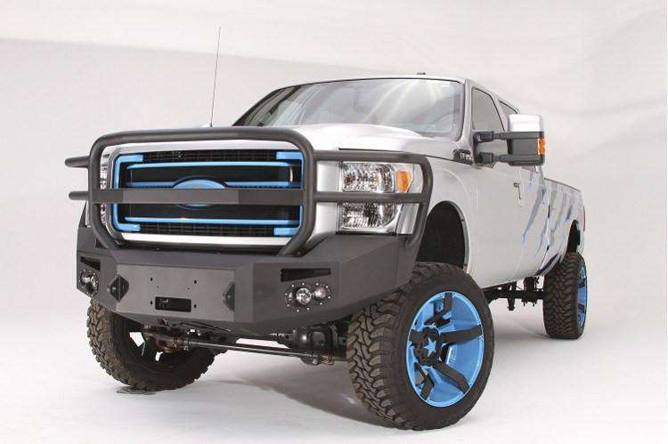 Fab Fours FS11-A2550-1 Ford F250/F350 Superduty 2011-2016 Premium Front Winch Bumper Full Guard-BumperStock