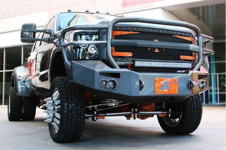 Fab Fours FS11-A2650-1 Ford F450/F550 Superduty 2011-2016 Premium Front Winch Bumper Full Guard-BumperStock