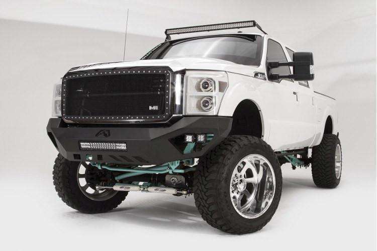 Fab Fours FS11-V2551-1 Ford F250/F350 Superduty 2011-2016 Vengeance Front Bumper No Guard-BumperStock