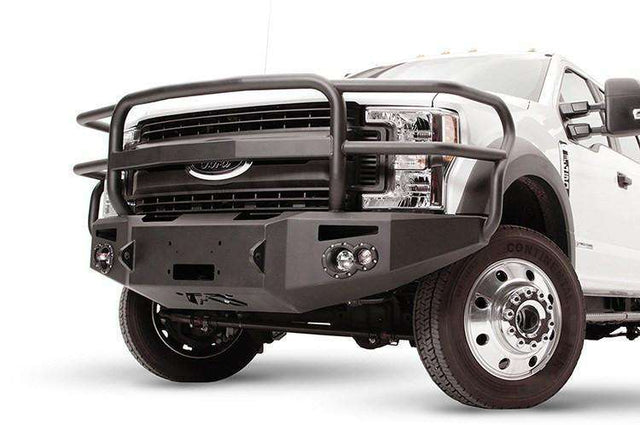 Fab Fours FS17-A4250-1 Ford F450/F550 Superduty 2017-2021 Premium Front Winch Bumper Full Guard-BumperStock