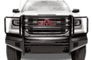 Fab Fours GM07-K2160-1 GMC Sierra 1500 2007-2013 Black Steel Front Bumper Full Guard-BumperStock