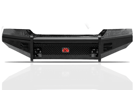 Fab Fours GM08-S2161-1 GMC Sierra 2500/3500 HD 2007.5-2010 Black Steel Front Bumper No Guard-BumperStock
