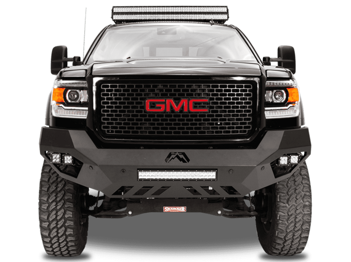 Fab Fours GM11-V2851-1 GMC Sierra 2500/3500 HD 2011-2014 Vengeance Front Bumper No Guard-BumperStock