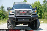 Fab Fours GM14-Q3161-1 GMC Sierra 2500/3500 HD 2015-2019 Black Steel Elite Front Bumper No Guard-BumperStock
