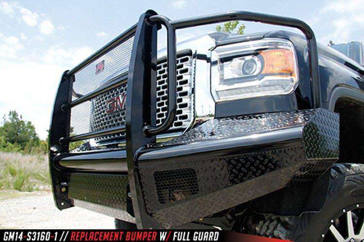 Fab Fours GM14-S3160-1 Black Steel GMC Sierra 2500/3500 HD Front