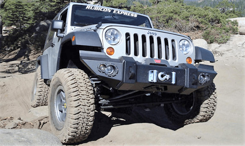 Fab Fours JK07-B1851-1 Jeep Wrangler JK 2007-2018 Lifestyle Front Winch Bumper No Guard - BumperStock