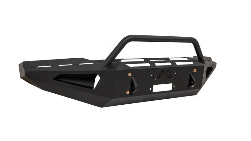 Fab Fours TT07-RS1862-1 Toyota Tundra 2007-2013 Red Steel Winch Front Bumper Pre-Runner Guard-BumperStock