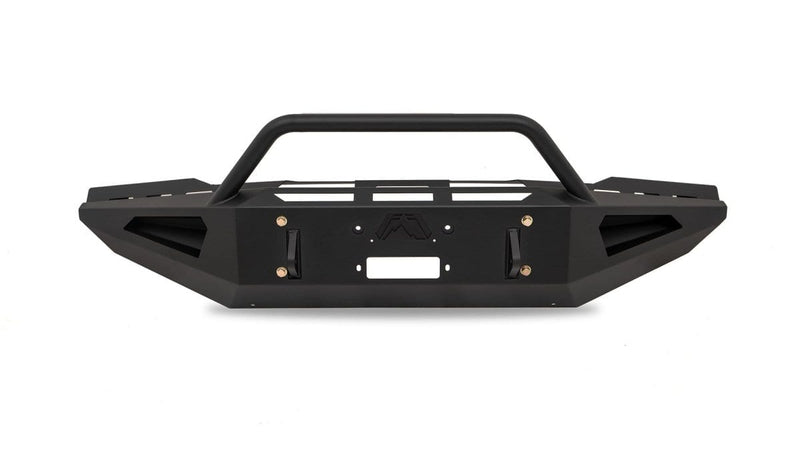 Fab Fours TT07-RS1862-1 Toyota Tundra 2007-2013 Red Steel Winch Front Bumper Pre-Runner Guard-BumperStock