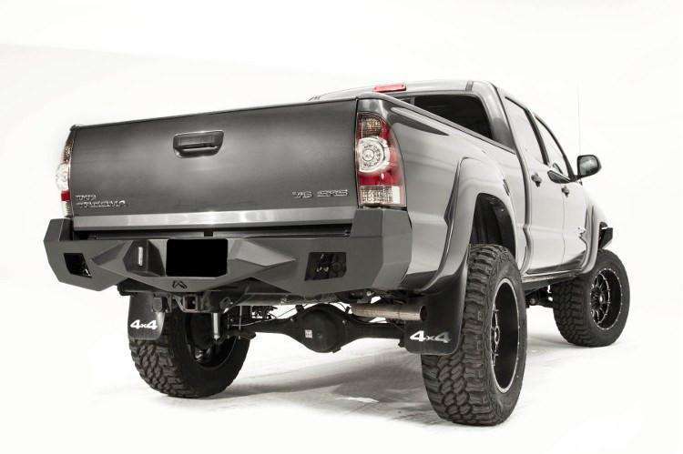 Fab Fours TT12-E1651-1 Toyota Tacoma 2012-2015 Vengeance Non-Sensor Rear Bumper-BumperStock
