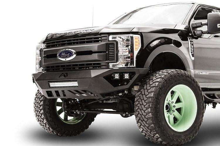 Fab Fours FS17-V4151-1 Ford F250/F350 Superduty 2017-2021 Vengeance Front Bumper No Guard-BumperStock