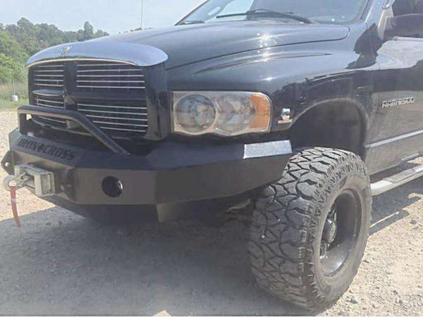 Iron Cross 2002-2005 Dodge Ram 1500 Winch Front Bumper With Push Bar 22-615-03-BumperStock