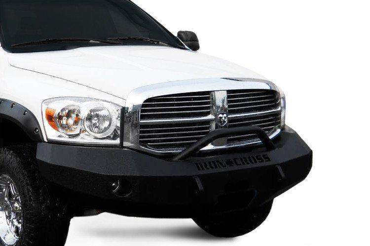 Iron Cross 2006-2008 Dodge Ram 1500 Winch Front Bumper With Push Bar 22-615-06-BumperStock