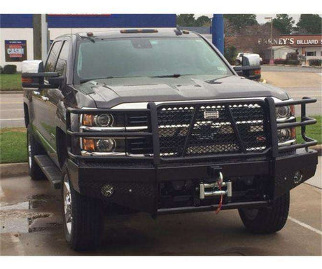 Ranch Hand FBC155BLR 2015-2019 Chevy Silverado 2500/3500 HD Sport Series Front Bumper 15K Winch Ready-BumperStock