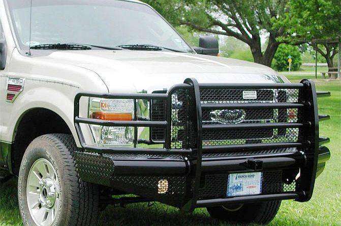 thumbnail image 2 of Chrome Bumper Grille Grill For Ford F-250 F-350 F-450 F-550 Super Duty 2008-2010 – DASPARTS Mesh Style 2 of 4