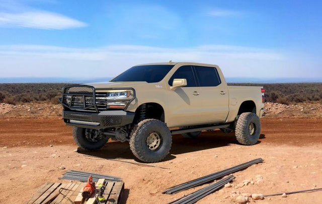Ranch Hand MFC19HBM1 2019-2021 Chevy Silverado 1500 Midnight Front Bumper with Grille Guard-BumperStock