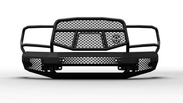 Ranch Hand MFD101BM1 2010-2018 Dodge Ram 2500/3500 Midnight Front Bumper with Grille Guard-BumperStock