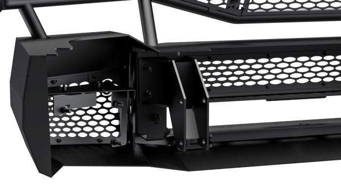 Ranch Hand MFD191BM1 2019-2022 Dodge Ram 2500/3500 Midnight Front Bumper with Grille Guard - BumperStock