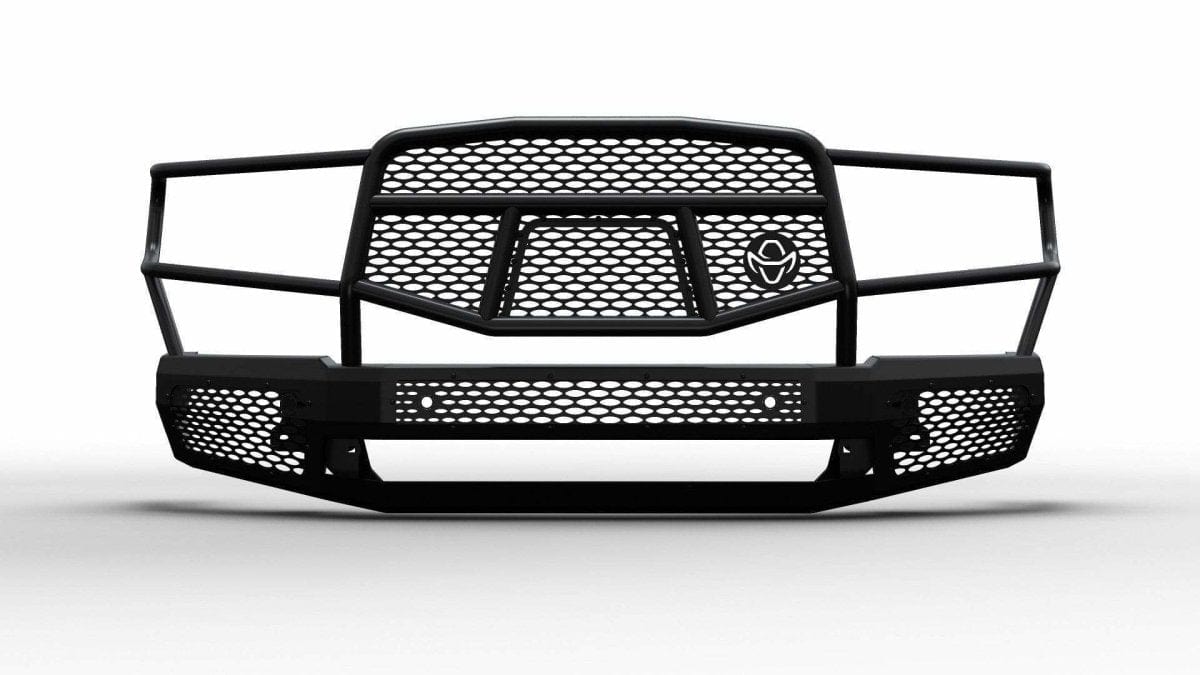 Ranch Hand MFD19HBM1 2019-2022 Dodge Ram 1500 Midnight Front Bumper with Grille Guard - BumperStock