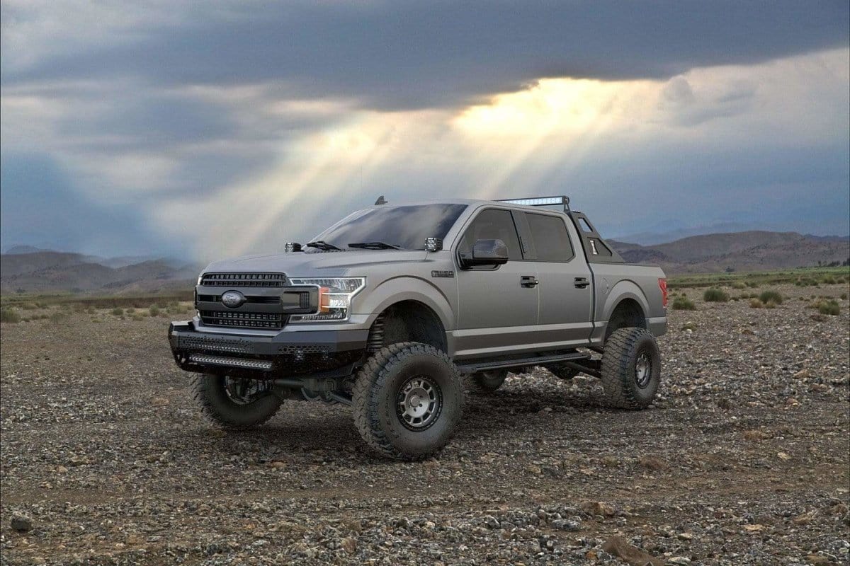 Ranch Hand MFF18HBMN 2018-2020 Ford F150 Midnight Front Bumper-BumperStock