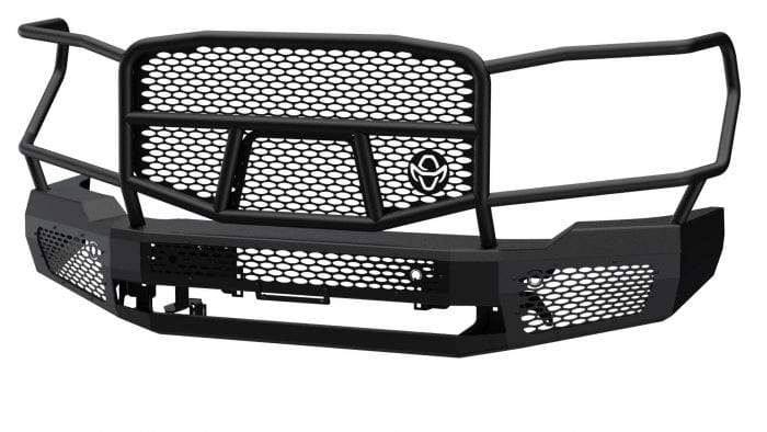 Ranch Hand MFG201BM1 2020-2023 GMC Sierra 2500/3500 HD Midnight Front Bumper with Grille Guard - BumperStock
