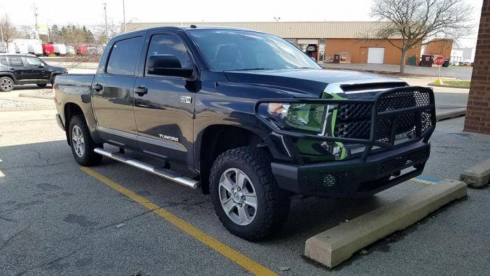 Ranch Hand MFT14HBM1 2014-2021 Toyota Tundra Midnight Front Bumper with Grille Guard-BumperStock