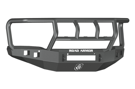Road Armor 214R2B-NW 2014-2015 GMC Sierra 1500 Stealth Front Non-Winch Bumper Titan II Guard-BumperStock