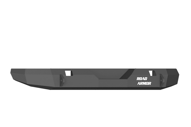 Road Armor 508R0B 2007-2017 Jeep Wrangler JK Non-Winch Rear Bumper with Base Guard and Rectangle Light Holes - Satin Black-BumperStock