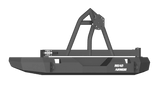 Road Armor 508R0B-TC 2007-2018 Jeep Wrangler JK Non-Winch Rear Bumper with Tire Carrier Guard and Rectangle Light Holes - Satin Black-BumperStock