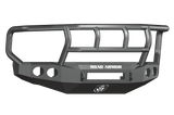 Road Armor 60802B-NW 2008-2010 Ford F250/F350/F450 Non-Winch Front Bumper with Titan II Guard and Round Light Holes - Satin Black-BumperStock