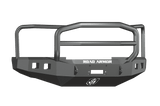 Road Armor 608R5B 2008-2010 Ford F250/F350/F450 Winch Front Bumper with Lonestar Guard and Square Light Holes - Satin Black-BumperStock