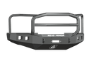Road Armor 608R5B 2008-2010 Ford F250/F350/F450 Winch Front Bumper with Lonestar Guard and Square Light Holes - Satin Black-BumperStock