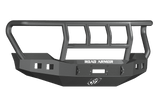 Road Armor 611R2B 2011-2016 Ford F250/F350/F450 Winch Front Bumper with Titan II Guard and Square Light Holes - Satin Black-BumperStock