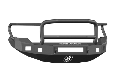 Road Armor 613R5B-NW 2009-2014 Ford F150 Non-Winch Front Bumper with Lonestar Guard and Square Light Holes - Satin Black-BumperStock