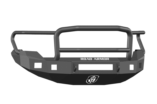 Road Armor 613R5B-NW 2009-2014 Ford F150 Non-Winch Front Bumper with Lonestar Guard and Square Light Holes - Satin Black-BumperStock