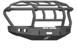 Road Armor 61743B 2017-2020 Ford F450/F550 Winch Front Bumper with Intimidator Guard and Square Light Holes - Satin Black-BumperStock