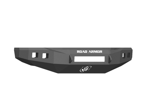 Road Armor 617F0B-NW 2017-2020 Ford F250/F350 Non-Winch Front Bumper with Base Guard and Square Light Holes - Satin Black-BumperStock