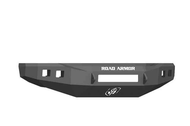 Road Armor 617F0B-NW 2017-2020 Ford F250/F350 Non-Winch Front Bumper with Base Guard and Square Light Holes - Satin Black-BumperStock
