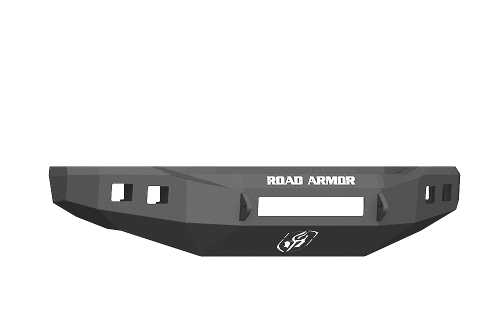 Road Armor 617F0B-NW 2017-2020 Ford F250/F350 Non-Winch Front Bumper with Base Guard and Square Light Holes - Satin Black-BumperStock