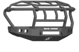 Road Armor 617F3B-NW 2017-2020 Ford F250/F350 Non-Winch Front Bumper with Intimidator Guard and Square Light Holes - Satin Black-BumperStock