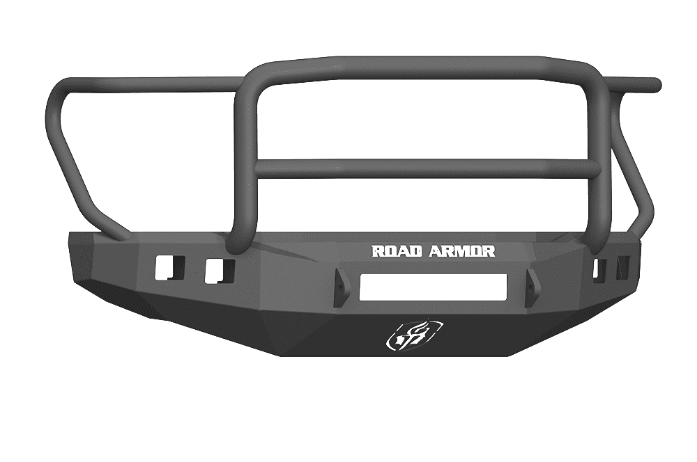 Road Armor 617F5B-NW 2017-2020 Ford F250/F350 Non-Winch Front Bumper with Lonestar Guard and Square Light Holes - Satin Black-BumperStock