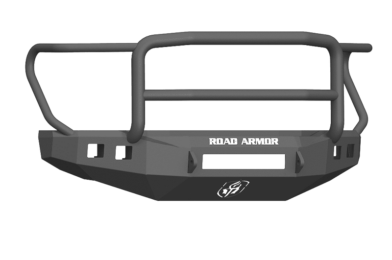 Road Armor 617F5B-NW 2017-2020 Ford F250/F350 Non-Winch Front Bumper with Lonestar Guard and Square Light Holes - Satin Black-BumperStock