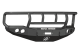 Road Armor 66002B 1999-2004 Ford F250/F350/F450 Winch Front Bumper with Titan II Guard and Round Light Holes - Satin Black-BumperStock