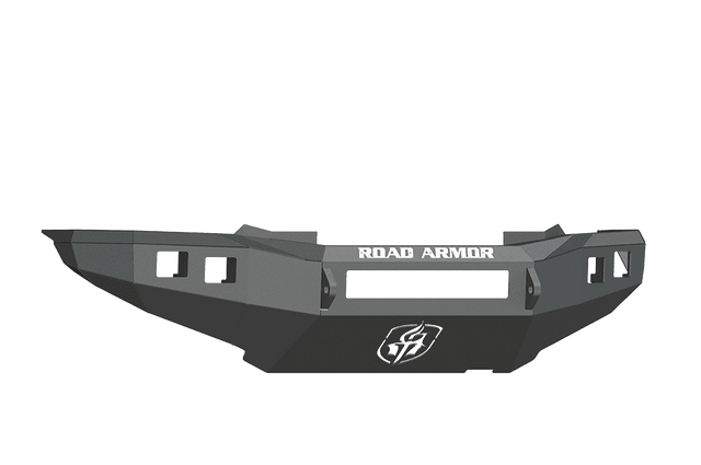 Road Armor 905R0B-NW 2012-2015 Toyota Tacoma Non-Winch Front Bumper with Base Guard and Square Light Holes - Satin Black-BumperStock