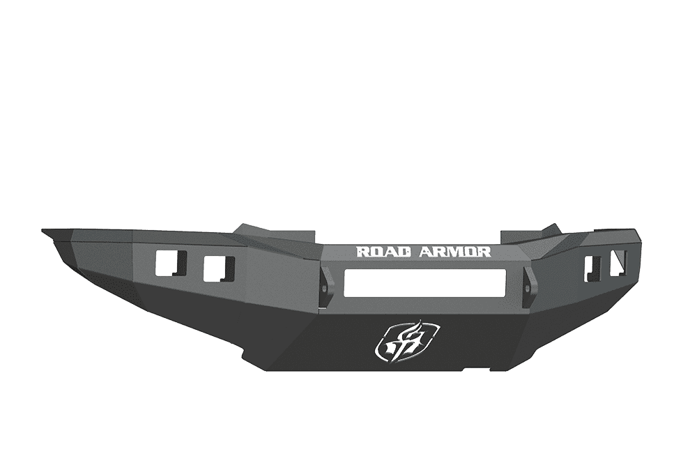 Road Armor 905R0B-NW 2012-2015 Toyota Tacoma Non-Winch Front Bumper with Base Guard and Square Light Holes - Satin Black-BumperStock