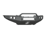 Road Armor 905R4B-NW 2012-2015 Toyota Tacoma Non-Winch Front Bumper with Pre-Runner Guard and Square Light Holes - Satin Black-BumperStock